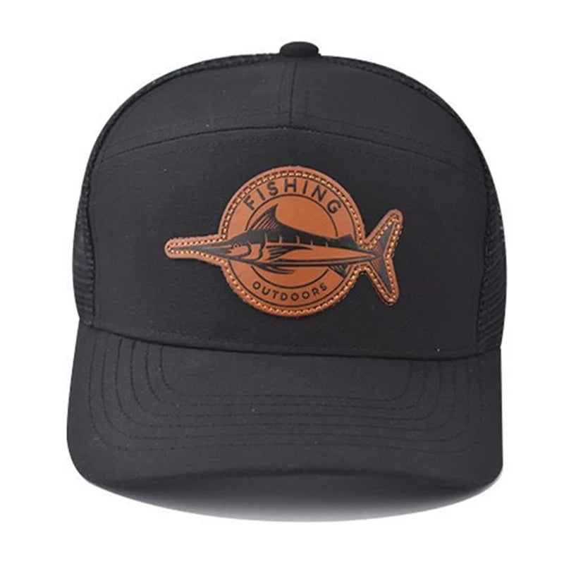 Gorro con malla logo pez