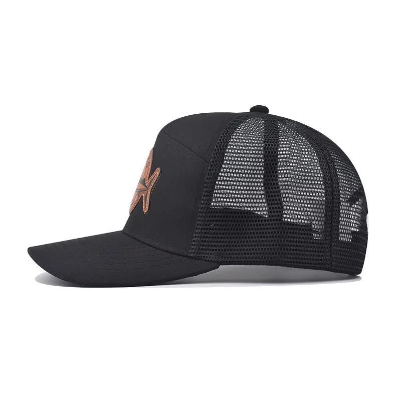 Gorro con malla logo pez