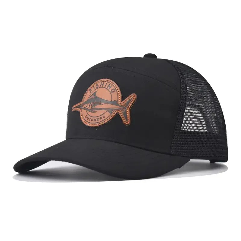 Gorro con malla logo pez
