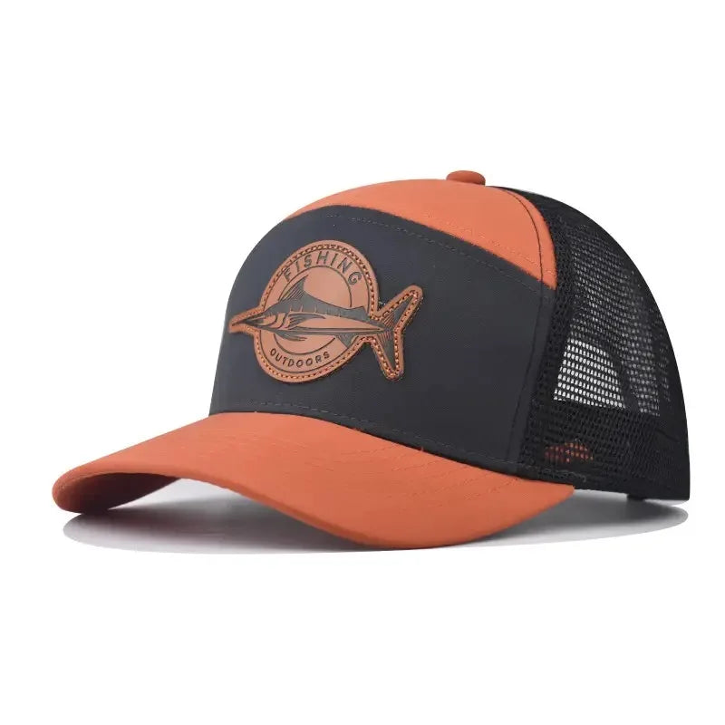 Gorro con malla logo pez