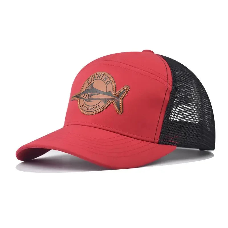 Gorro con malla logo pez