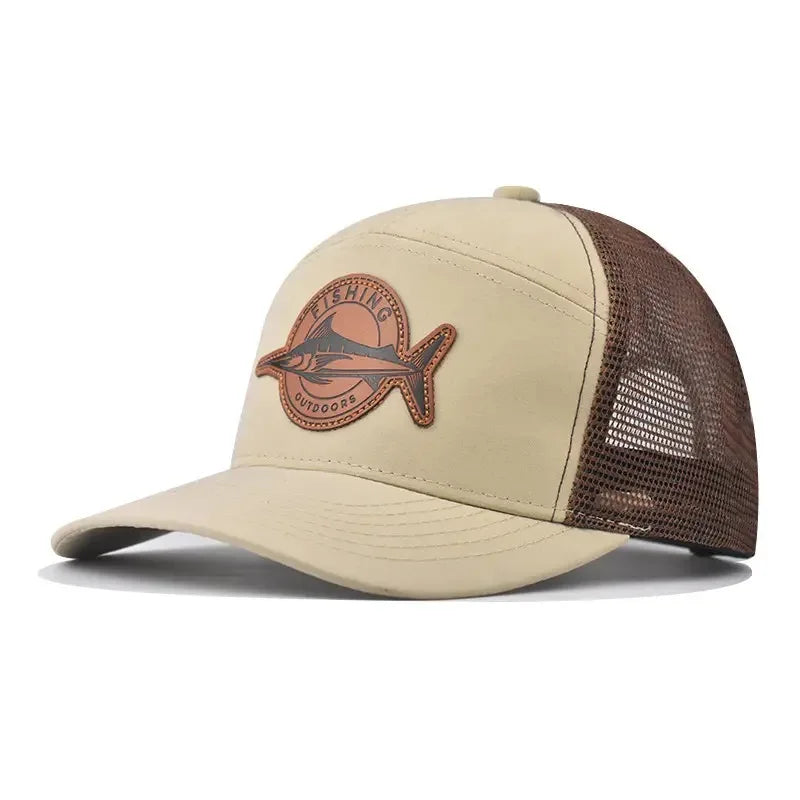 Gorro con malla logo pez