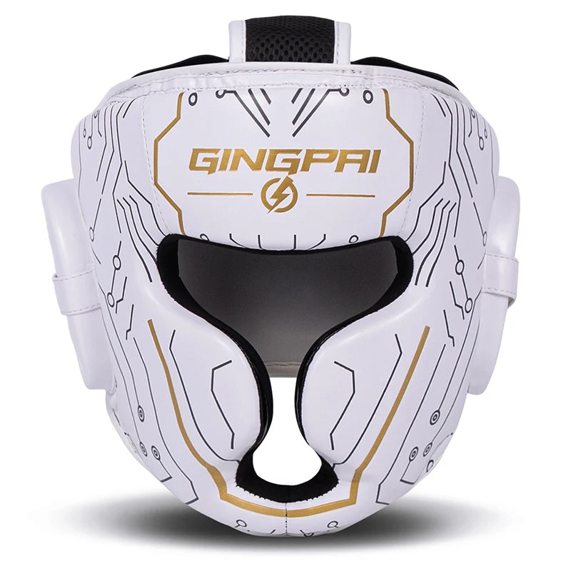 Casco de seguridad de boxeo de cuero
