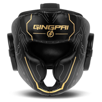 Casco de seguridad de boxeo de cuero