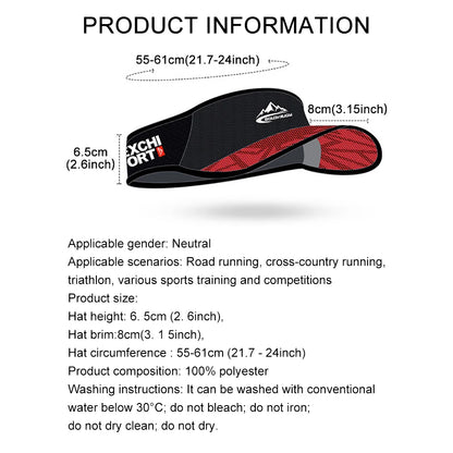 Visera elástica deportiva