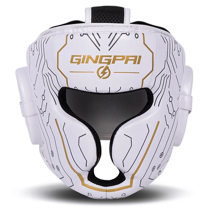 Casco de seguridad de boxeo de cuero
