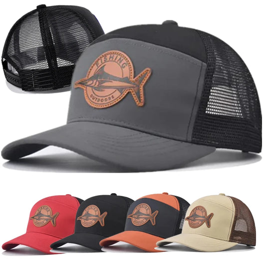 Gorro con malla logo pez